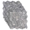 vidaXL Mozaikové dlaždice Svetlosivá 30 x 30 cm Mramor