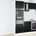 vidaXL Skrinka na rúru PORTO Čierny dub 60 x 57 x 207 cm