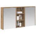 vidaXL Set kabinetov do kúpeľne 3 ks 116 x 16 x 62,5 cm