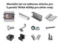 Montážny systém pre solárny ohrev vody (5 panelov, tašková strecha)