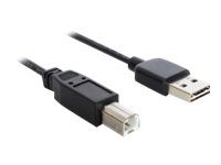 Kábel USB - USB (M) reverzný na USB typ B (M) - USB 2.0 - 50 cm - čierna