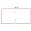 vidaXL Balkónová obrazovka Tmavosivá 300 x 80 cm polyratan