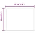 vidaXL LED kúpeľňové zrkadlo 60x80 cm