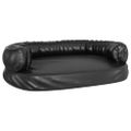 vidaXL Ergonomický penový matrac pre psa čierny 88x65 cm umelá koža
