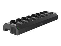 Dobíjacia a synchronizačná stanica - 120 Watt - 8 výstupných konektorov (konektor kamery na telo) - čierna NCS S 9000-N - Európa - pre AXIS W101, W101 Body Worn Camera, W102, W102 Body Worn Camera, W120, W800