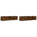 vidaXL Nástenné skrinky 2 ks dymový dub 75x18x16,5 cm kompozitné drevo