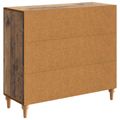 vidaXL Servírovacia skriňa Staré drevo 89 x 34,5 x 80 cm