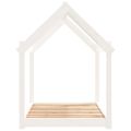 vidaXL Posteľ pre psa biela 101x70x90 cm borovicový masív