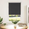 vidaXL Roleta Zatemnenie Čierna 85x130 cm Šírka látky 80,7cm Polyester