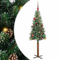 vidaXL Úzky vianočný stromček Zelená 150 cm