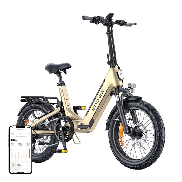 Elektrický bicykel ENGWE L20 3.0 BOOST 250 W s 16-palcovými kolesami (zlatý)
