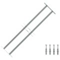 Nastaviteľná bezpečnostná okenná mreža s 2 priečkami 700-1050 mm