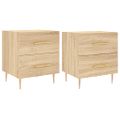 vidaXL Nočné stolíky 2 ks dub sonoma 40x35x47,5 cm kompozitné drevo