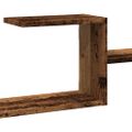 vidaXL Nástenná polica staré drevo 104x15x49 cm kompozitné drevo