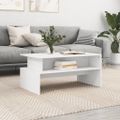 vidaXL Konferenčný stolík biely 90x55x42,5 cm kompozitné drevo