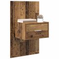 vidaXL Nočný stolík 2 ks Staré drevo 50 x 32,5 x 80cm Kompozitné drevo