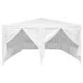 vidaXL Párty stan Biela 400 x 400 x 266 cm Polyetylén