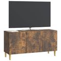 vidaXL TV skrinka 99 x 34,5 x 50 cm Dymový dub Kompozitné drevo