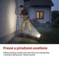 LED reflektor ELION 50W, červeno-čierny, IP65, 8000 lm, neutrálna biela