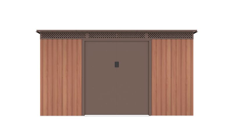 Záhradný domček G21 GRAH 483 - 340 x 142 cm, hnedý
