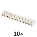 Skrutková svorkovnica 12× 6–10 mm2, 450 V, biela, 10 ks
