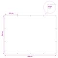 vidaXL Plachta s očkami Svetlosivá 3 x 4 m 180 gsm PE