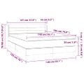 vidaXL Posteľný rám boxspring s matracom čierny 140x190 cm zamat