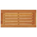 vidaXL Záhrad. príručný stôl drevená doska sivý 58x27,5x55cm polyratan