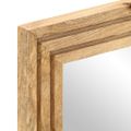 vidaXL Zrkadlo do kúpeľne 50x70 cm, surový mangový masív a sklo