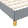 vidaXL Posteľ s pružinovým rámom Svetlosivá 100 x 200 cm látka