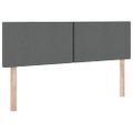 vidaXL Postel s úložným prostorem a matrací Tmavo šedá 140 x 190 cm
