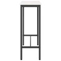 vidaXL stôl Biela 100 x 40 x 101 cm Inžinierske drevo a oceľ