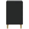 vidaXL Nočný stolík Čierna 43 x 41 x 66,5 cm Kompozitné drevo