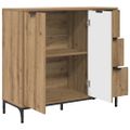 vidaXL Servírovacia skriňa Remeselný dub 89,5 x 33 x 82 cm