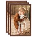 vidaXL Fotorámiky na stenu, koláž 3 ks, hnedé 50x70 cm, MDF