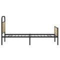 vidaXL Posteľný rám bez matraca 75x190 cm dub sonoma kompozitné drevo