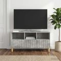 vidaXL TV skrinka Betónovo sivá 102 x 34,5 x 50 cm Kompozitné drevo