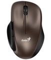 Genius 8200S/Ergonomická/Blue Track/Bezdrátová USB/Hnědá Myš, bezdrátová, optická, 1200dpi, 5 tlačítek, tichá, BlueEye senzor, USB, hnědá