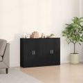 vidaXL Servírovacia skriňa 2 ks Čierny dub 60 x 31 x 84 cm