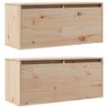 vidaXL Nástenné skrinky 2 ks 80x30x35 cm masívna borovica