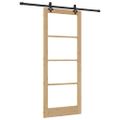vidaXL Posuvné dvere ORKDAL 86 x 211 cm Prírodná a čierna