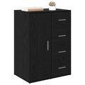 vidaXL Servírovacia skriňa Čierny dub 59 x 39 x 80 cm Kompozitné drevo
