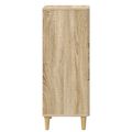 vidaXL Zásuvkový kabinet Dub sonoma 33 x 34,5 x 90 cm Kompozitné drevo