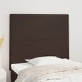 vidaXL Čelo postele hnedé 90x5x118/128 cm umelá koža