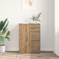 vidaXL Servírovacia skriňa Remeselný dub 59 x 39 x 80 cm