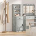 vidaXL Highboard Betónová šedá 41 x 40 x 135 cm Kompozitné drevo