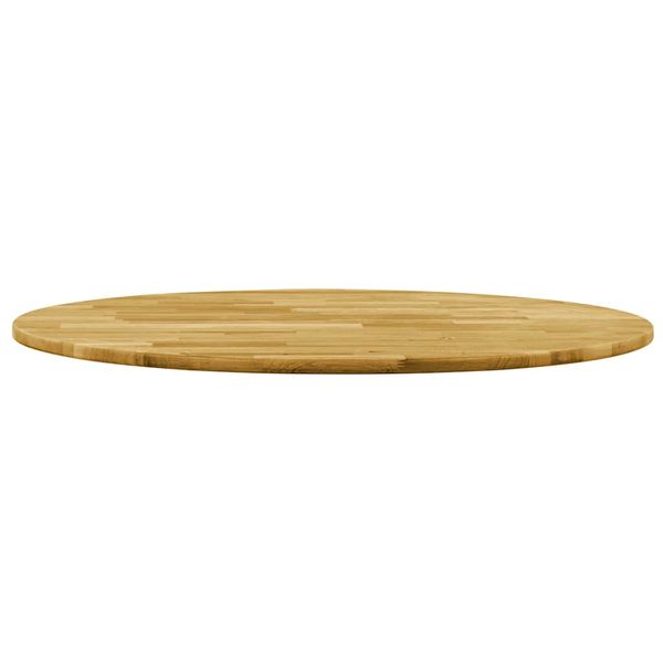 vidaXL Stolová doska dubové drevo okrúhla 23 mm 700 mm