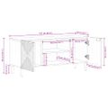 vidaXL TV skrinka 105x33x46 cm masívne drevo akácia