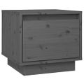 vidaXL Nočný stolík sivý 35x34x32 cm masívne borovicové drevo