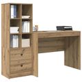 vidaXL Stôl Remeselný dub 145.5 x 50 x 127 cm 2 ks